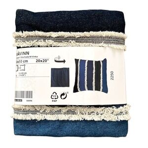 IKEA MAVINN Denim 20" x 20" Pillow Cover